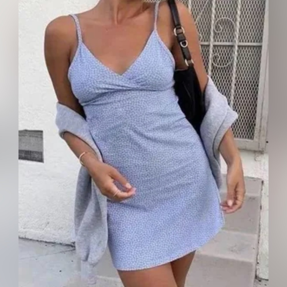 Brandy Melville Light Blue Mini Dress